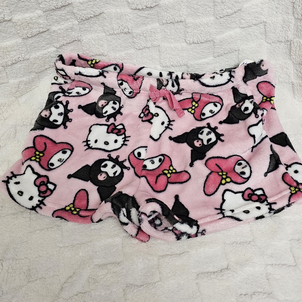 Hello Kitty Sanrio Soft Lounge Pocket Shorts Kawaii Fashion Cute Comfy My Melody